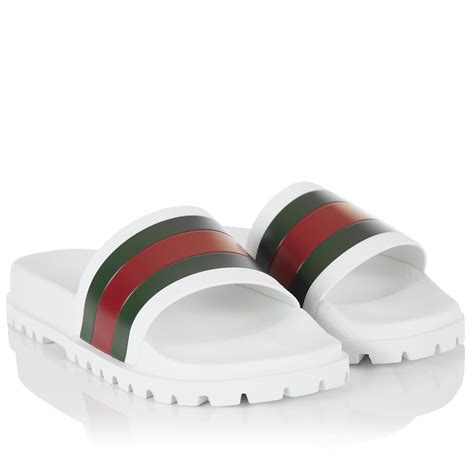 gucci web slide sandal.